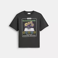 Collage Flower Relaxed T Shirt Organic Cotton