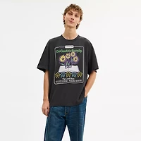 Collage Flower Relaxed T Shirt Organic Cotton