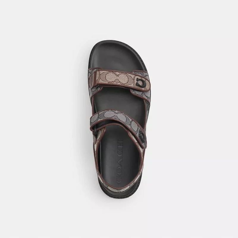 Platform Sandal Signature Jacquard
