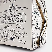 Coach X Peanuts Rogue Bag With Newspaper Print