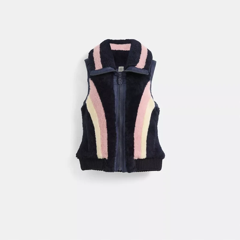 Restored Reversible Shearling Vest