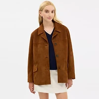 Sculpted C Suede Jacket