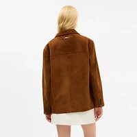 Sculpted C Suede Jacket