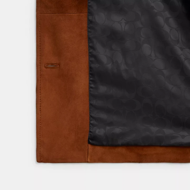 Sculpted C Suede Jacket
