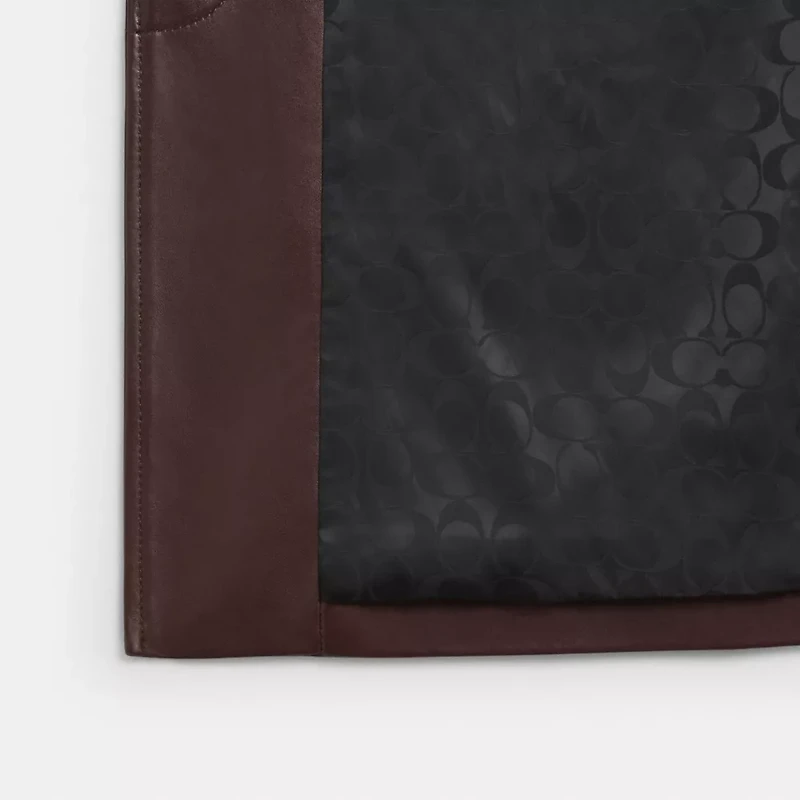 Leather Balmacaan