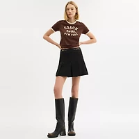Sculpted C Pleated Skirt Recycled Polyester
