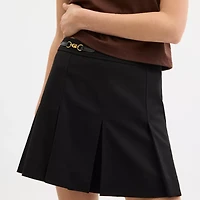 Sculpted C Pleated Skirt Recycled Polyester
