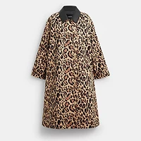 Leopard Print Balmacaan