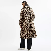 Leopard Print Balmacaan