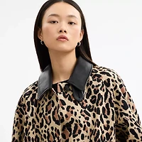 Leopard Print Balmacaan