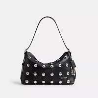 Alter/Ego Slouchy Shoulder Bag In Upcrafted Leather With Rivets