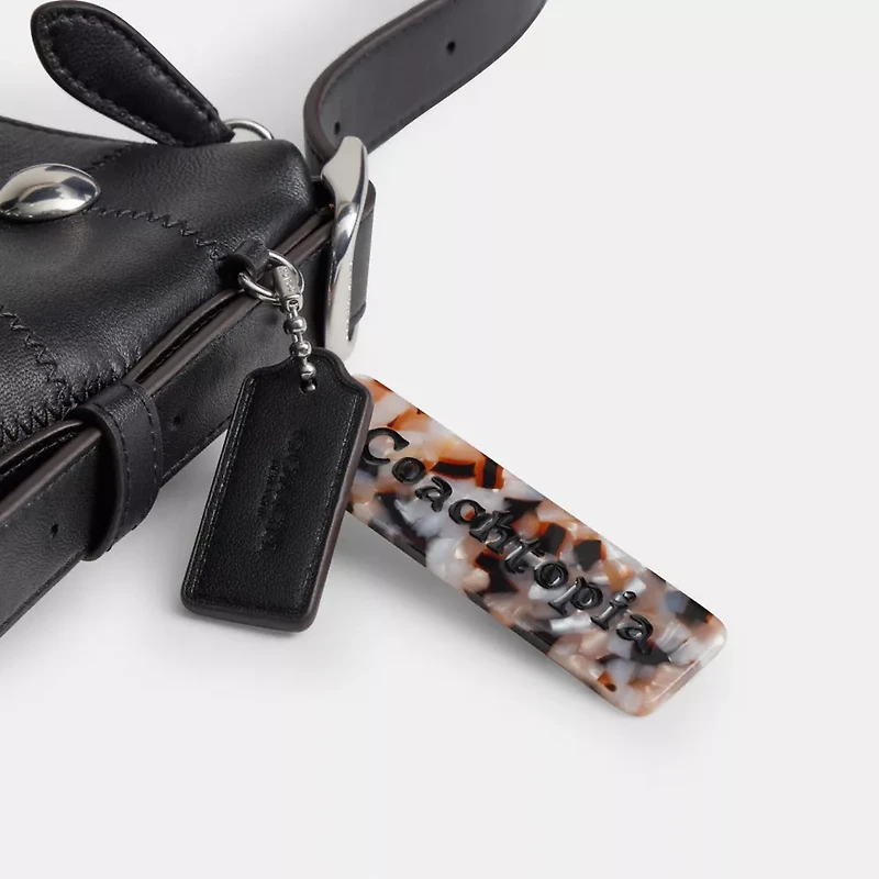 Alter/Ego Slouchy Shoulder Bag In Upcrafted Leather With Rivets