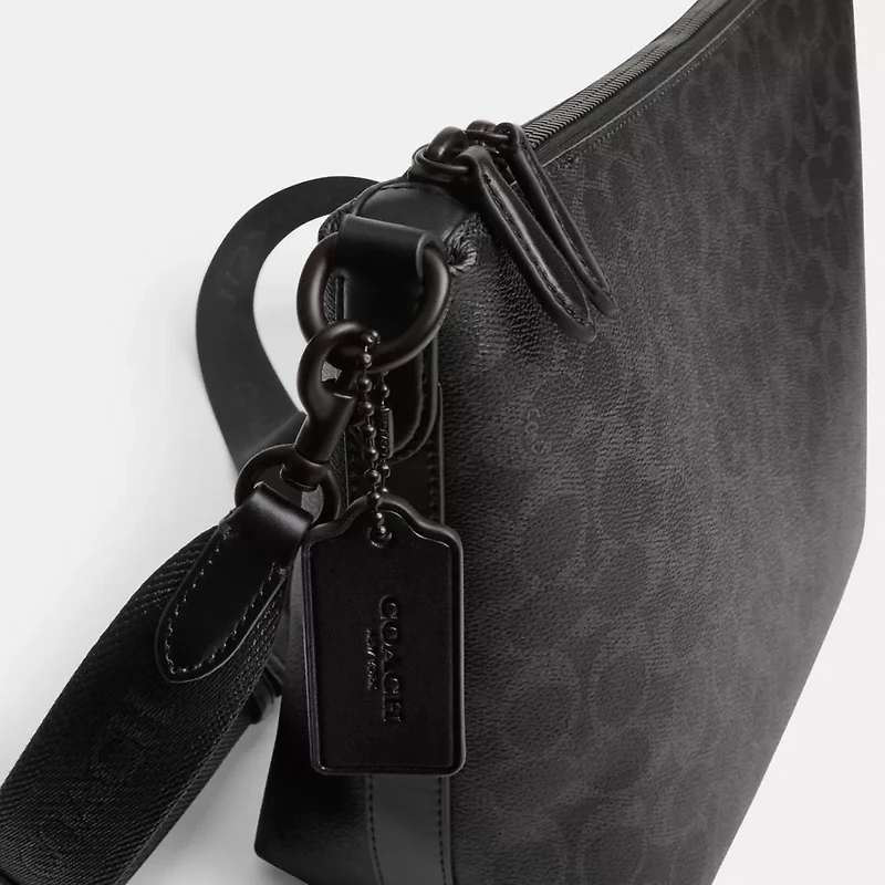 Top Zip Messenger Bag In Signature Canvas