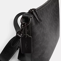Top Zip Messenger Bag In Signature Canvas