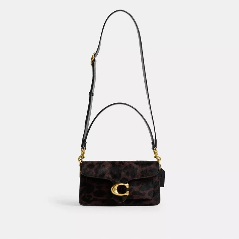 Tabby Shoulder Bag In Haircalf With Leopard Print