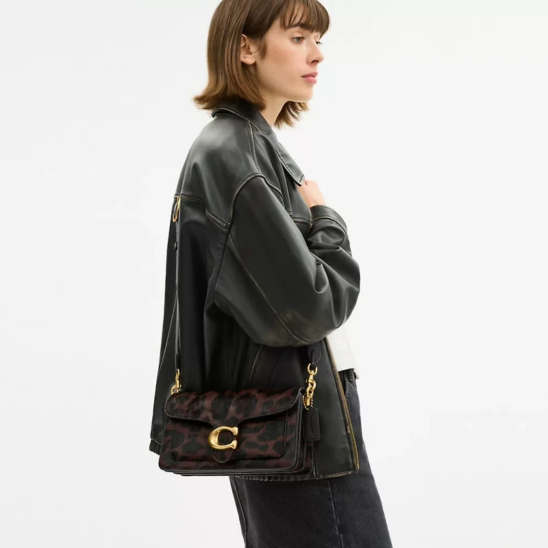 Tabby Shoulder Bag In Haircalf With Leopard Print
