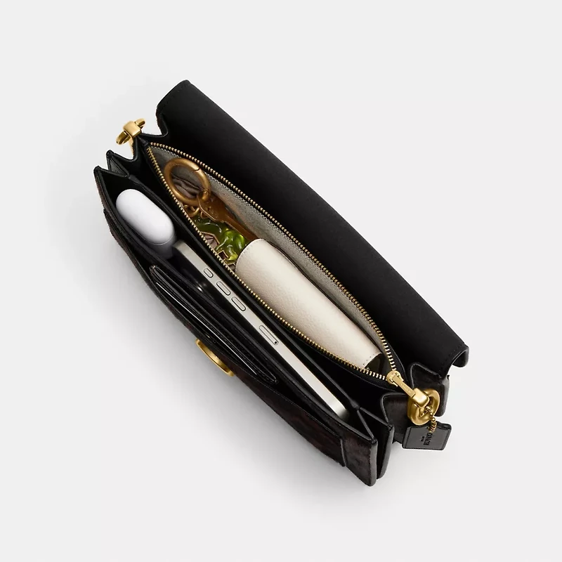 Tabby Shoulder Bag In Haircalf With Leopard Print
