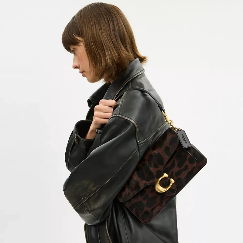Tabby Shoulder Bag 26 In Haircalf With Leopard Print