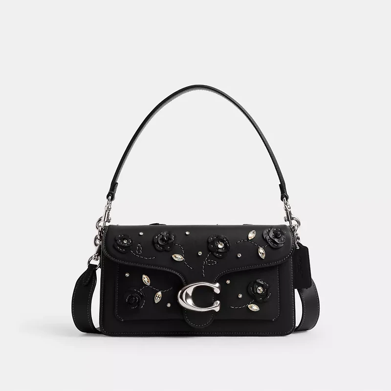 Tabby Shoulder Bag 26 With Crystal Embellishment