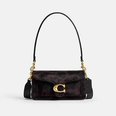 Tabby Shoulder Bag 20 In Haircalf With Leopard Print