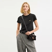 Tabby Shoulder Bag 20 In Haircalf With Leopard Print