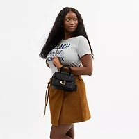 Tabby Top Handle Bag With Quilting