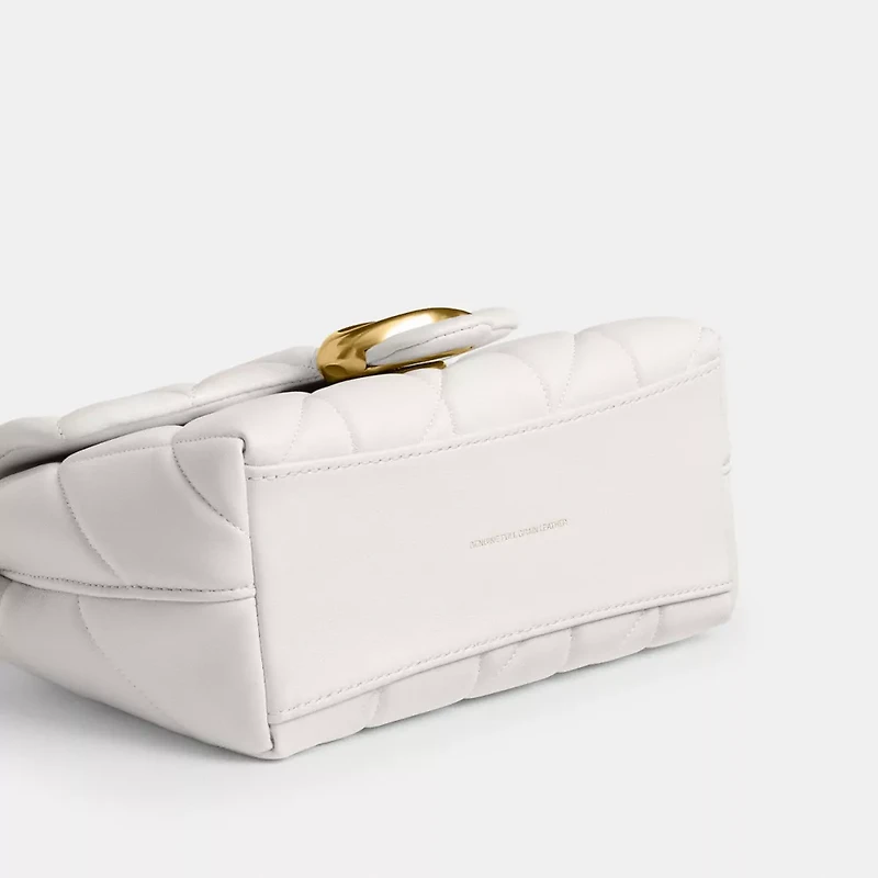 Tabby Top Handle Bag With Quilting