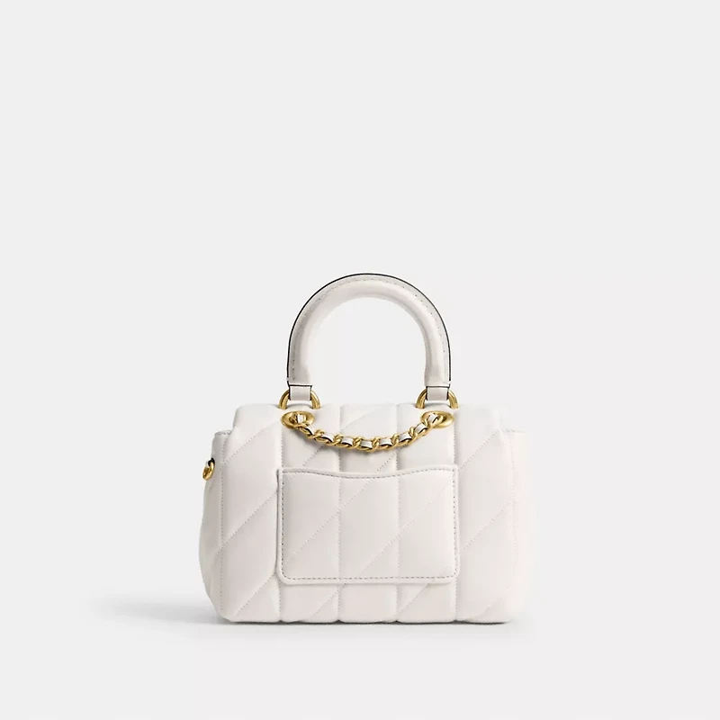 Tabby Top Handle Bag With Quilting