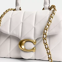 Tabby Top Handle Bag With Quilting