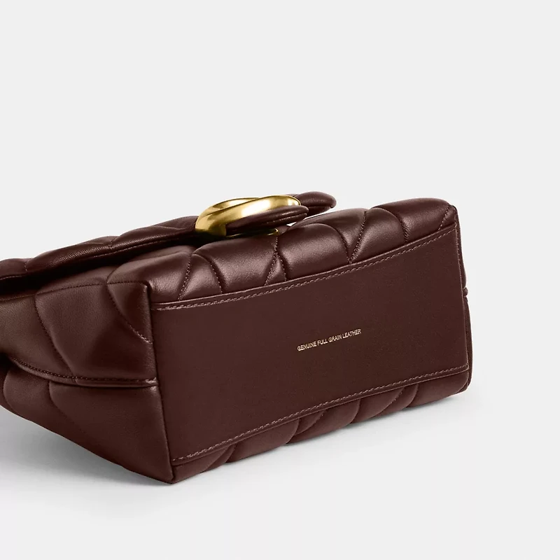 Tabby Top Handle Bag With Quilting