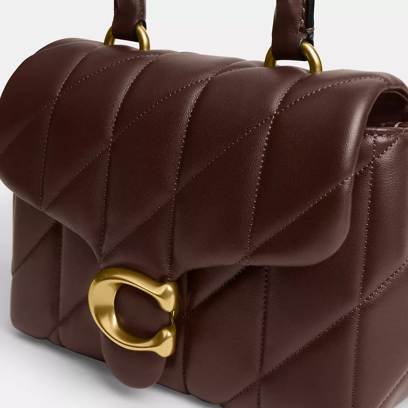 Tabby Top Handle Bag With Quilting