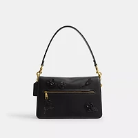 Chain Tabby Shoulder Bag With Floral Embellishment