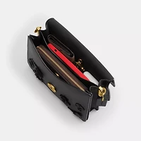 Chain Tabby Shoulder Bag With Floral Embellishment