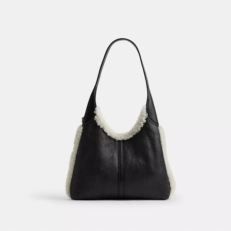 Brooklyn Shoulder Bag 28 In Shearling