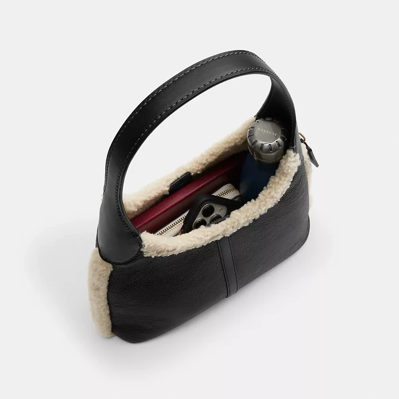 Brooklyn Shoulder Bag 28 In Shearling