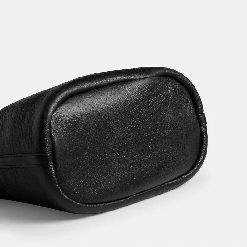 Bleecker Bucket Bag In Shearling