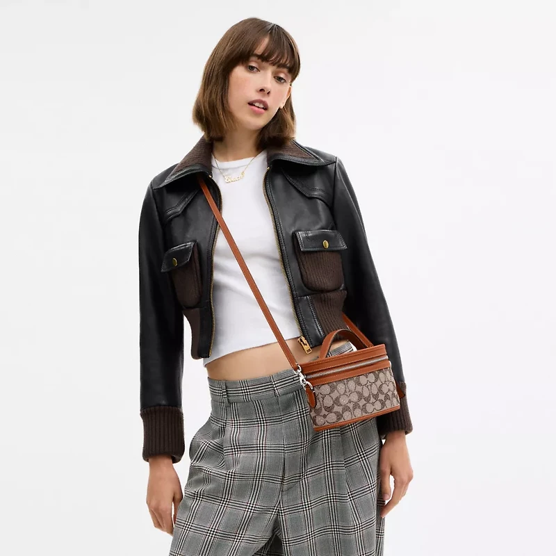 Trail Bag In Crystal Signature Jacquard
