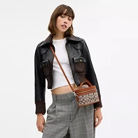 Trail Bag In Crystal Signature Jacquard