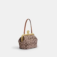 Kisslock Frame Bag 16 In Crystal Signature Jacquard
