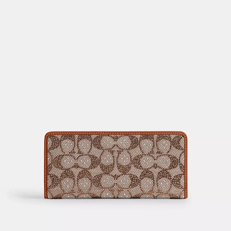 Essential Slim Wallet In Crystal Signature Jacquard