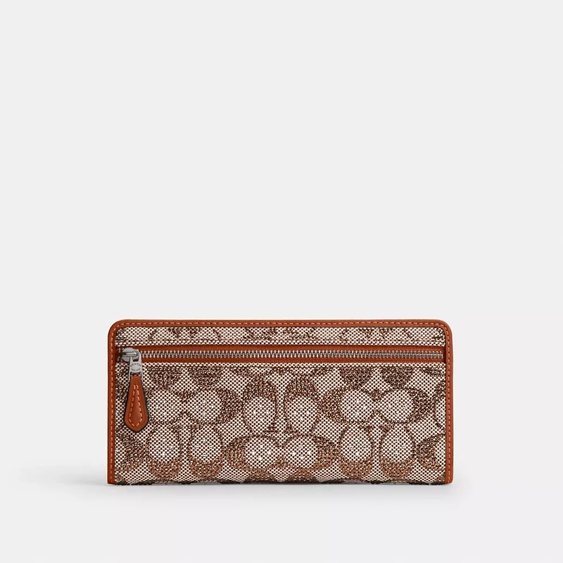 Essential Slim Wallet In Crystal Signature Jacquard