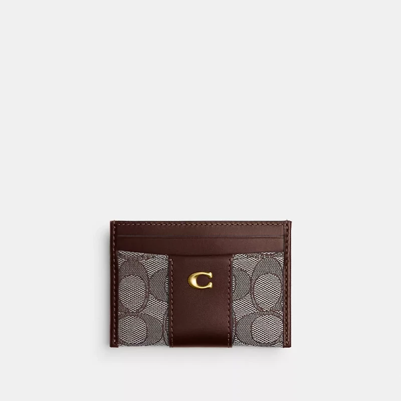 Essential Card Case In Signature Jacquard