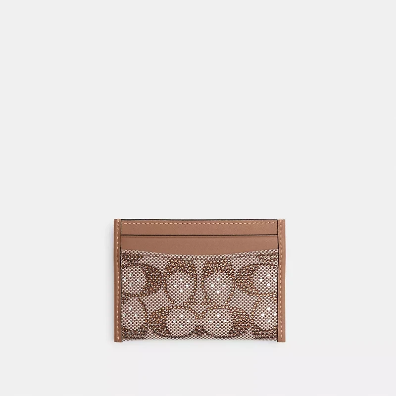Essential Card Case In Crystal Signature Jacquard