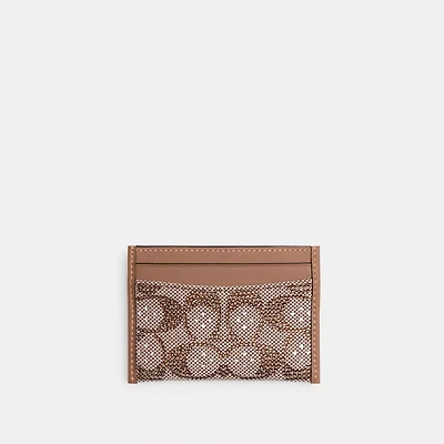 Essential Card Case In Crystal Signature Jacquard