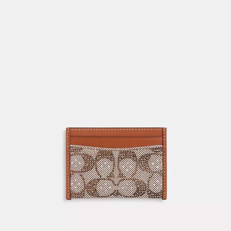 Essential Card Case In Crystal Signature Jacquard