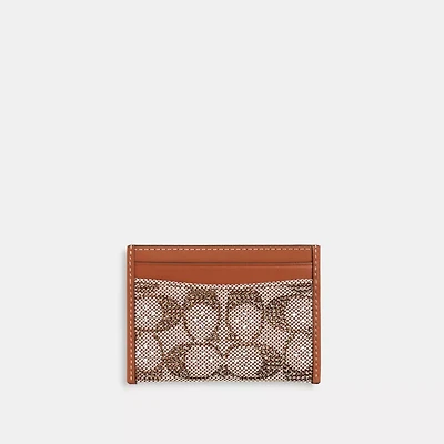 Essential Card Case In Crystal Signature Jacquard