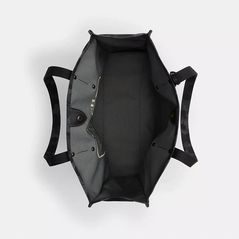 Tote With Camo Print And Rexy