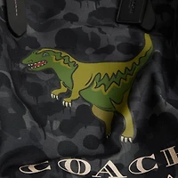 Tote With Camo Print And Rexy
