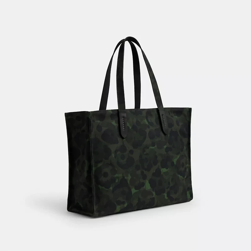 Tote With Camo Print And Rexy
