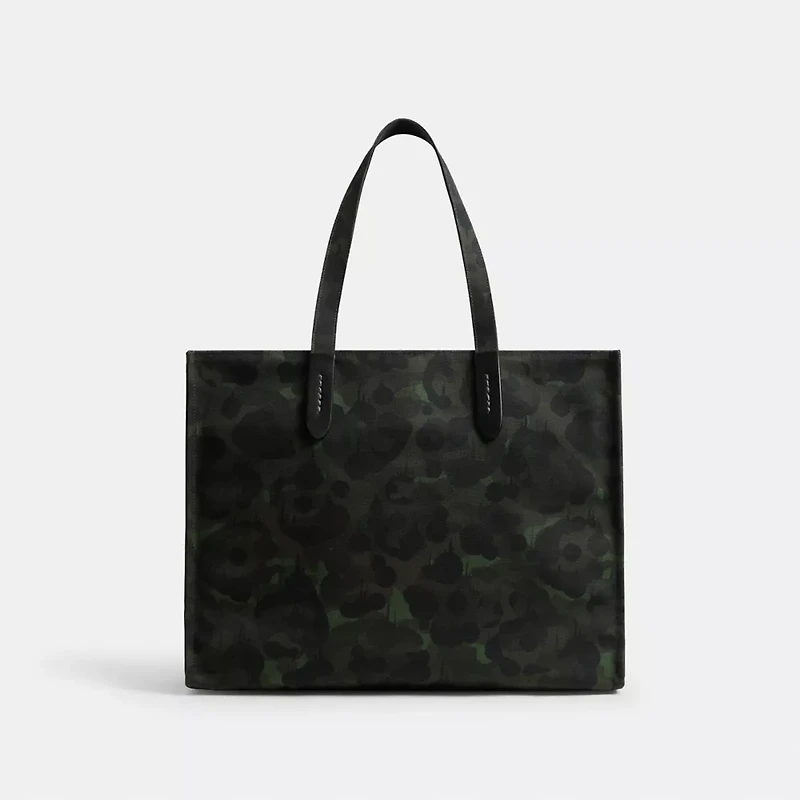Tote With Camo Print And Rexy